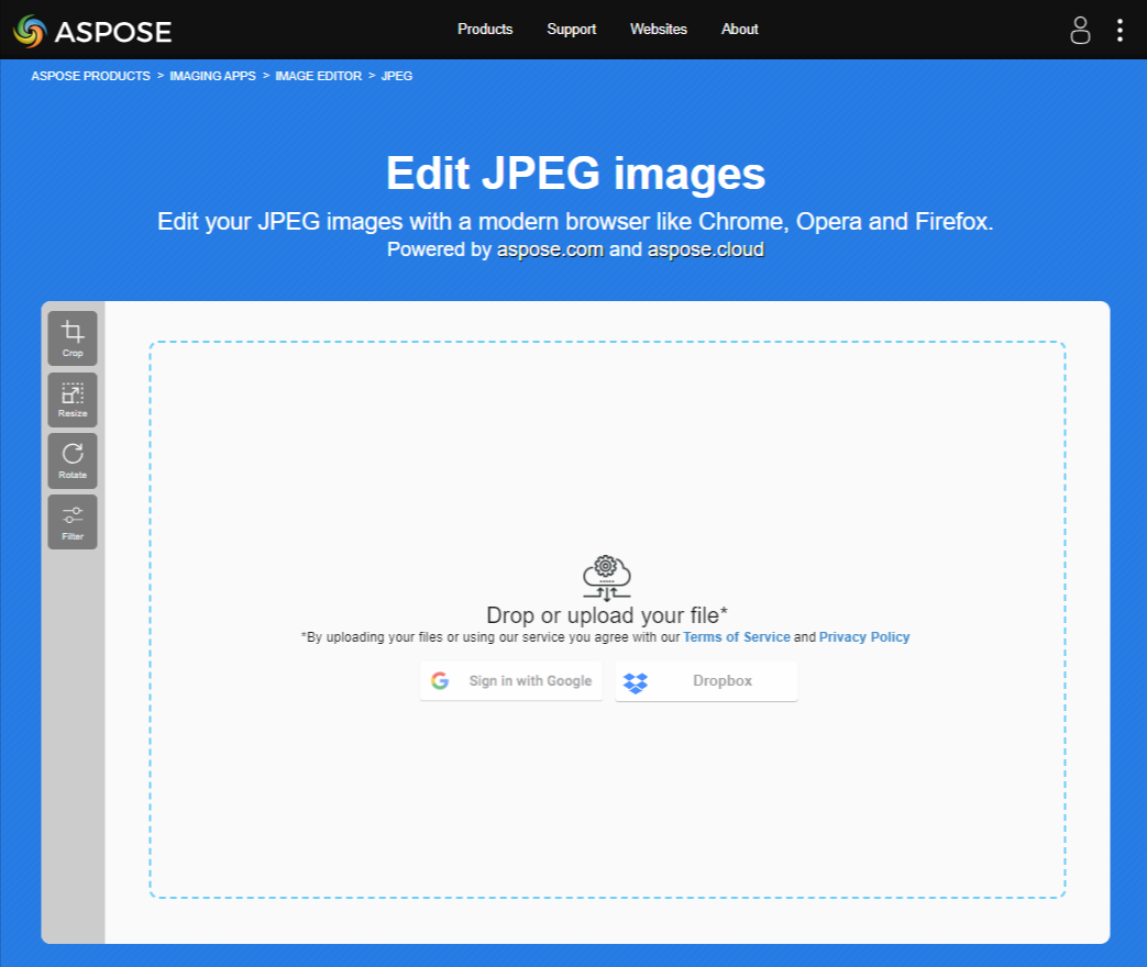 Aspose Jpeg 编辑器